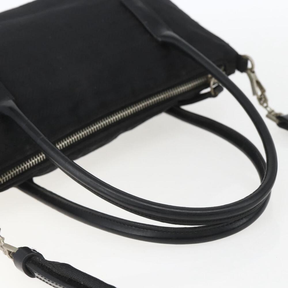 PRADA Hand Bag Nylon 2way Black Silver Auth BA9174 - Picture 7 of 16